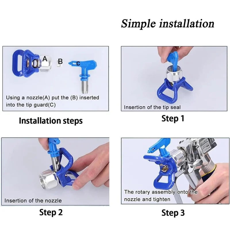 ABJI-Per verniciatura a spruzzo, mastice di rivestimento, pittura ad olio, pittura ad acqua per 517 punta airless e protezione combinata per vernice airless standard