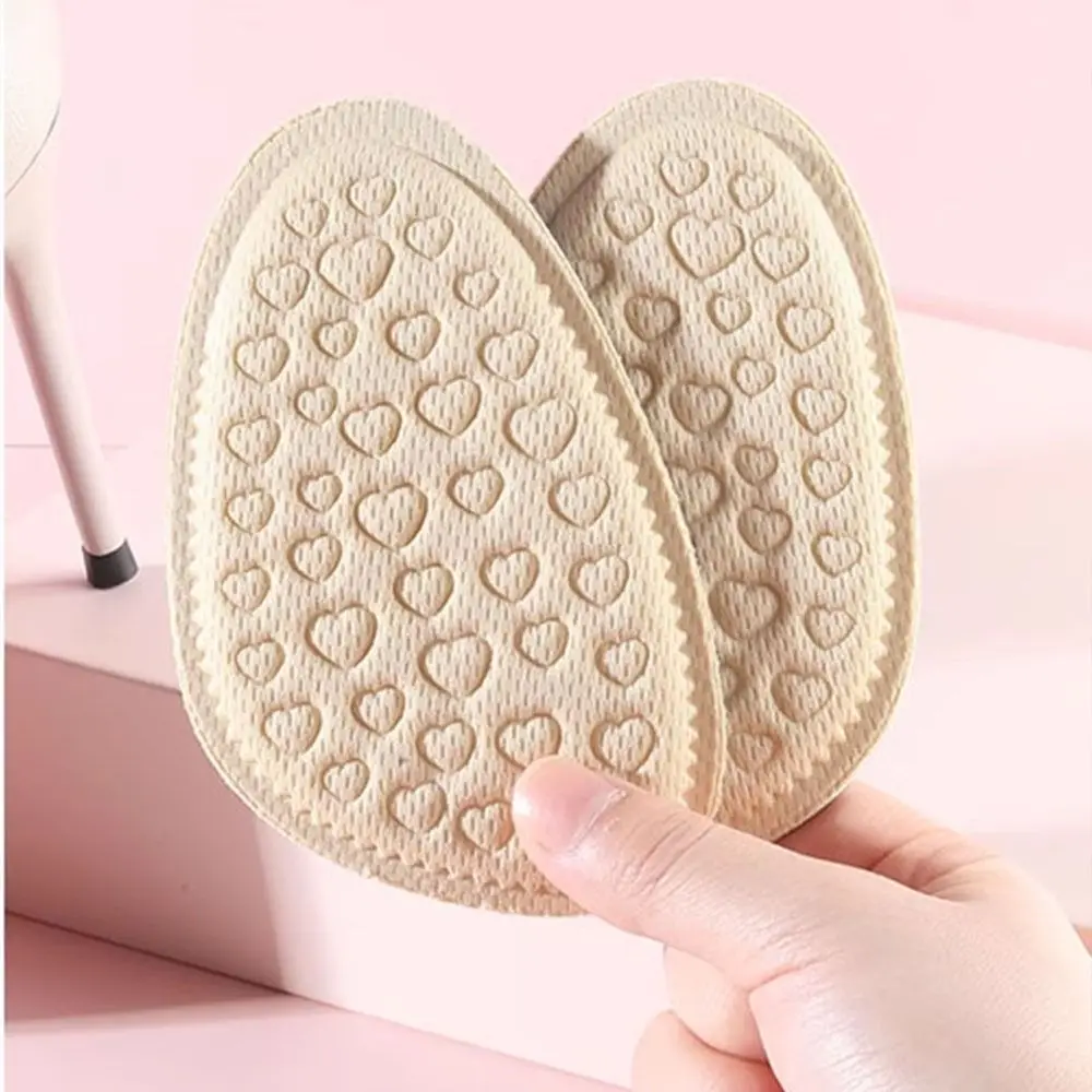 サイズ調整ソフト前足パッド快適な吸汗性ハーフインソール耐摩耗性靴のサイズを減らす女性靴インソール女性