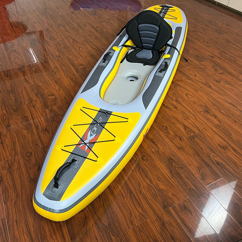 ZEBEC Kxone Woosung Dropshipping Pinna Drive Sea Pesca Sedile singolo Kayak Sit on Top Singolo in vendita