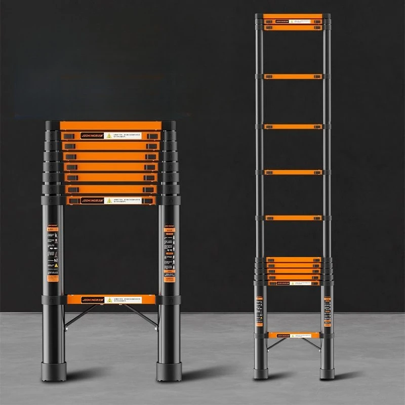 Thickened Telescopic Ladder Multifunctional Household Telescopic Ladder Portable Lifting Ladder for Engineering Projects