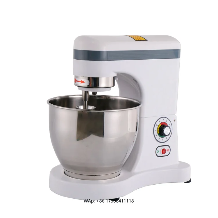 

ZB-5A Electric 5-liter vertical kitchen food mixer with stainless steel bowl, dough hook, mixer, and 10-speed control