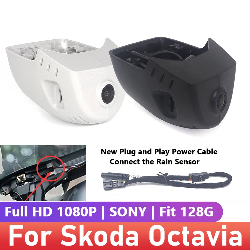 

Plug and play Dash Cam For Skoda Octavia 2021 2022 2023 Dashcam Car DVR Control by APP WIFI Connection Perfet OEM Look