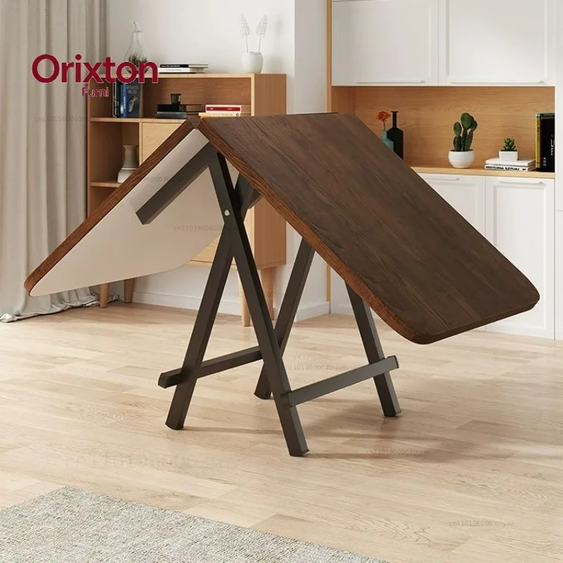 Folding dining household rectangular simple eating table outdoor stall stall portable table and chair wholesale