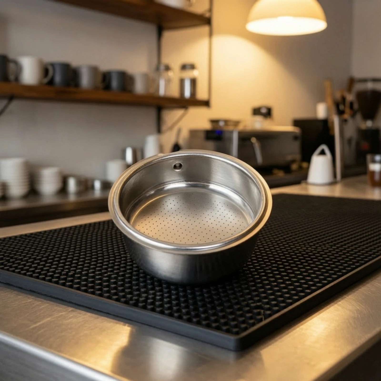 51mm Coffee Handle with Strainer Basket Aluminum Alloy 51mm Portafilter Kitchen Appliance Part for Cafe view 4