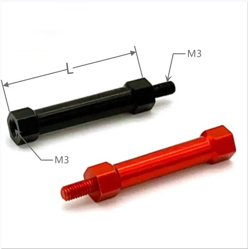 10 Uds M3 Separador De Aluminio Anodizado Colorido Paciador