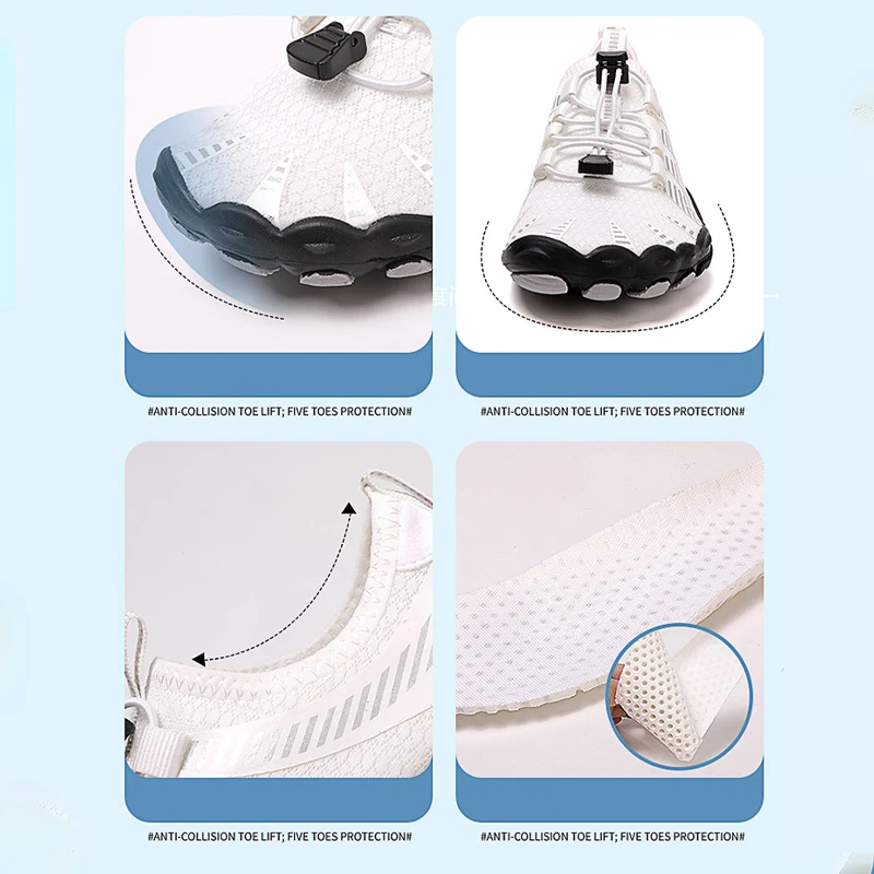 EOCENE Water Shoes Swimming Beach Wading Fitness Fishing Sports Aqua Amphibious Barefoot Gym Training Sneakers Sandals Shoes