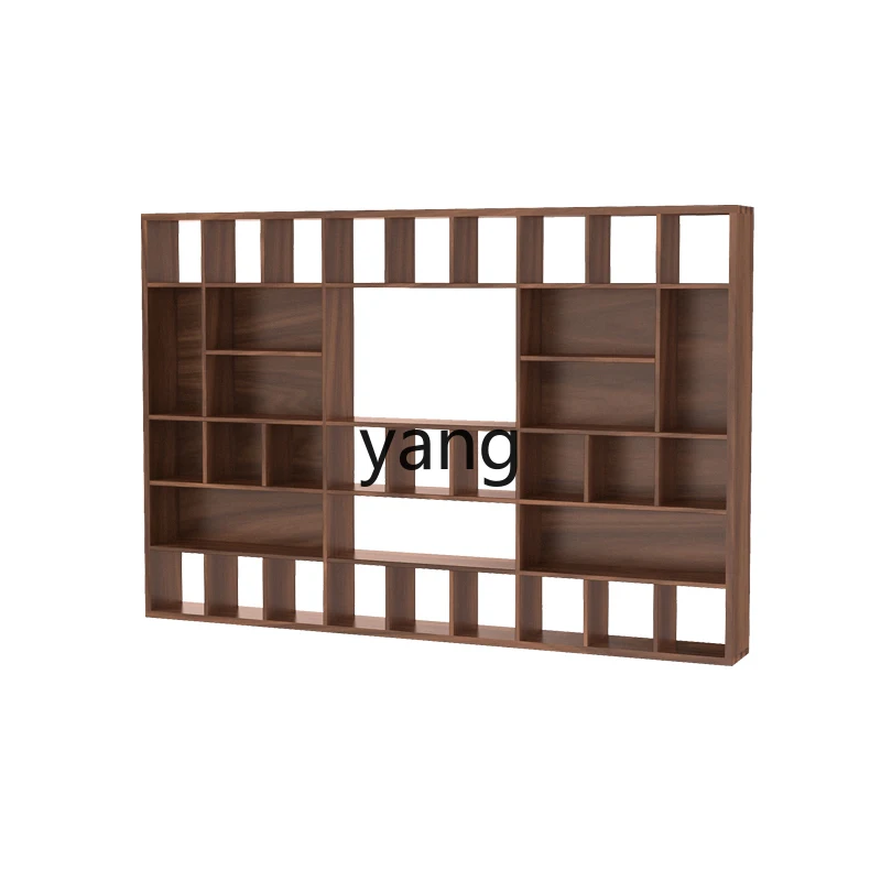 

LH solid wood porcelain lattice rack wall Chinese storage Duobao grid shelf