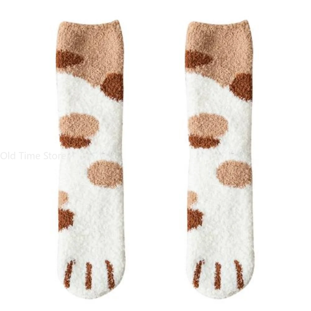 Cozy Mink Velvet Socks Men Women Winter Thicken Warm Pure Color Casual Socks Sleep Bed Floor Home Fluffy Sock Calcetines Hombre