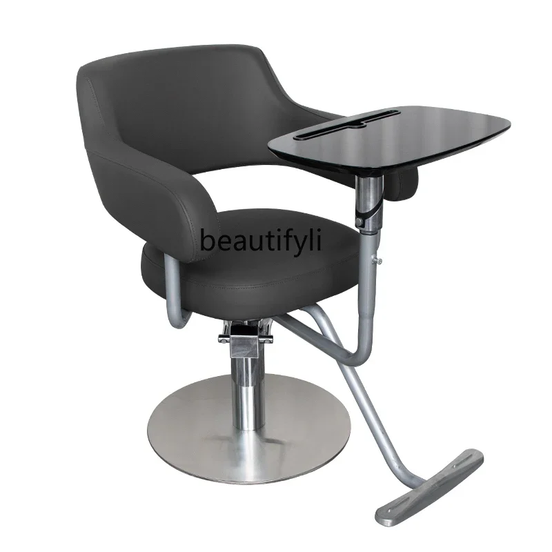 

Barber Shop Chair High-End Hair Cutting Chair Lifting and Pouring Hair Salon Hot Dyeing Chair Stool