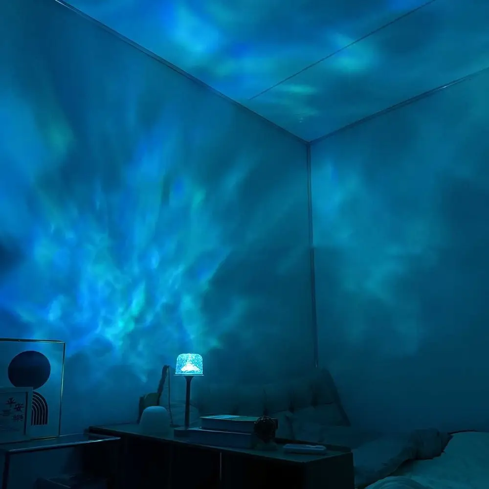 

Светодиодная атмосферная настольная лампа с высокими ножками, романтический проекционный ночник с сенсорным/дистанционным управлением, нескользящее дно, RGB, изменение цвета