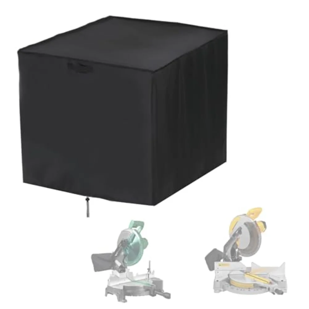 Miter Saw Cover 420D 600D Oxford Waterproof Compound Miter Saw Cover Heavy Duty Dustproof 10-12 Inch Miter Saw Protector