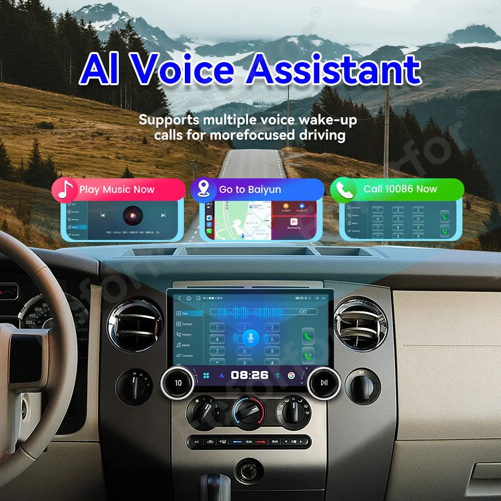 Upgraded Ultra Large HD Touch Display Android 15 11.5 Inch Car Media GPS Navi Stereo Head Unit For Ford Expedition 2007-2014