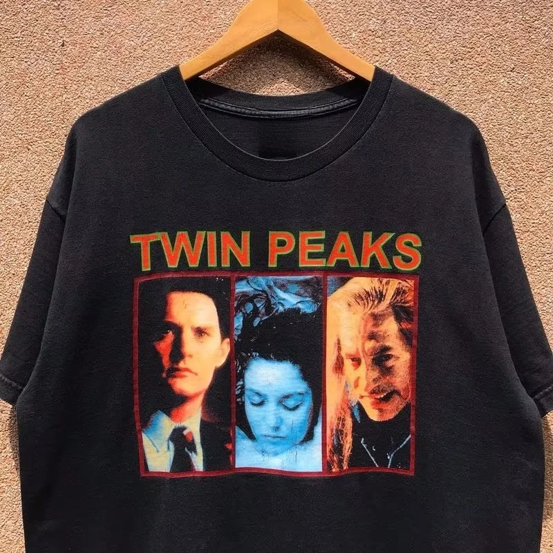 Welcome To Twin Peaks Classic TV Drama Still Print T-shirt Summer Men's and Women's Loose Breathable T-shirt