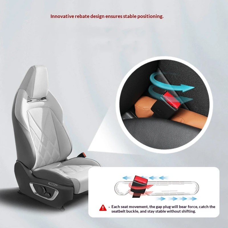 

Car Seat Gap Filler Strip Leather - Leakproof Seam Filling Strip for Seat Side, Practical Auto Interior Moulding Decoration Part