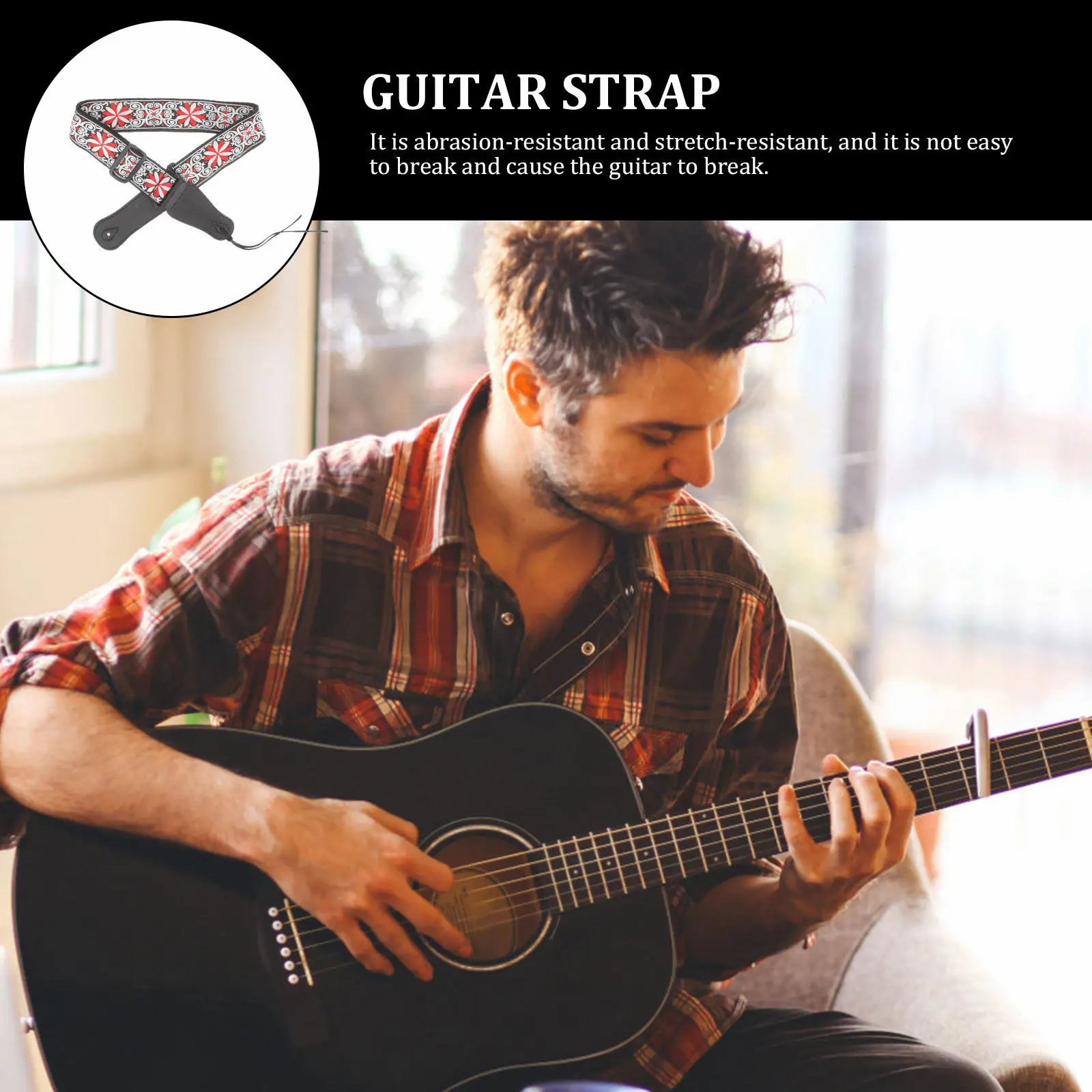 correia-de-guitarra-com-bordado-de-flor-vermelha-forte-capacidade-de-carga-anti-desgaste-comprimento-ajustavel-para-baixo-eletrico-acessorio-de-viagem