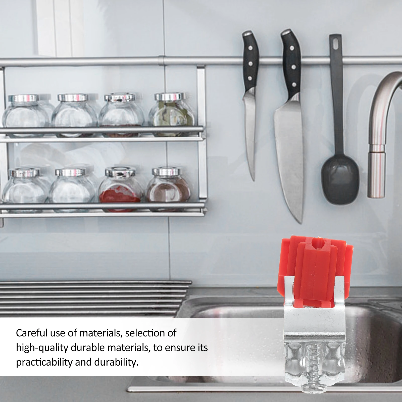 

5pcs Kitchen Mounting Clamps Fixing Brackets Sink Supports Durable Easy Install No Drilling Needed For Kitchen Laundry Room Sink