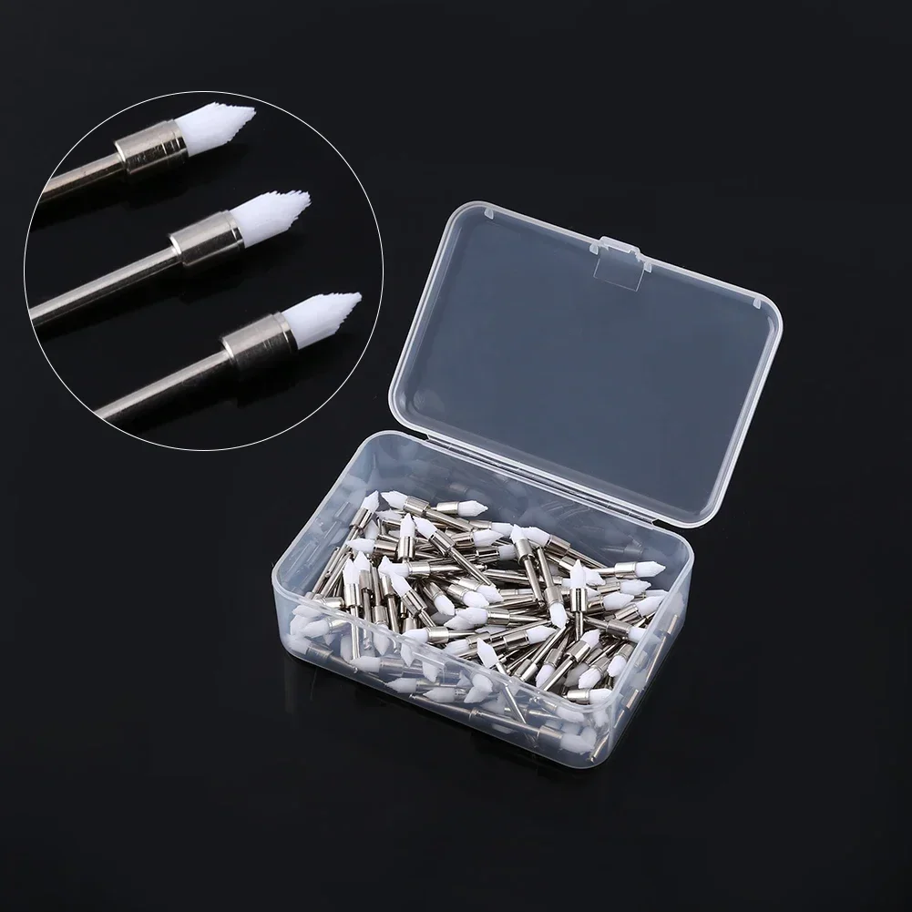 

100pcs Dentist Polisher Nylon Tapered Brush Dental Prophy Polishing Brushes