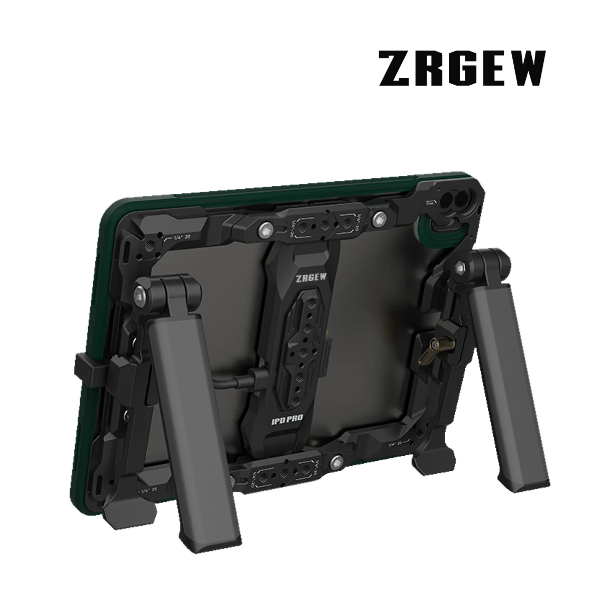 ZRGEW  Cage for iPadPro/Air 11/13（M4 ）Handle Grip, Protection Case, Extended Battery Kit, Transmission Receiver Monitor, Docki