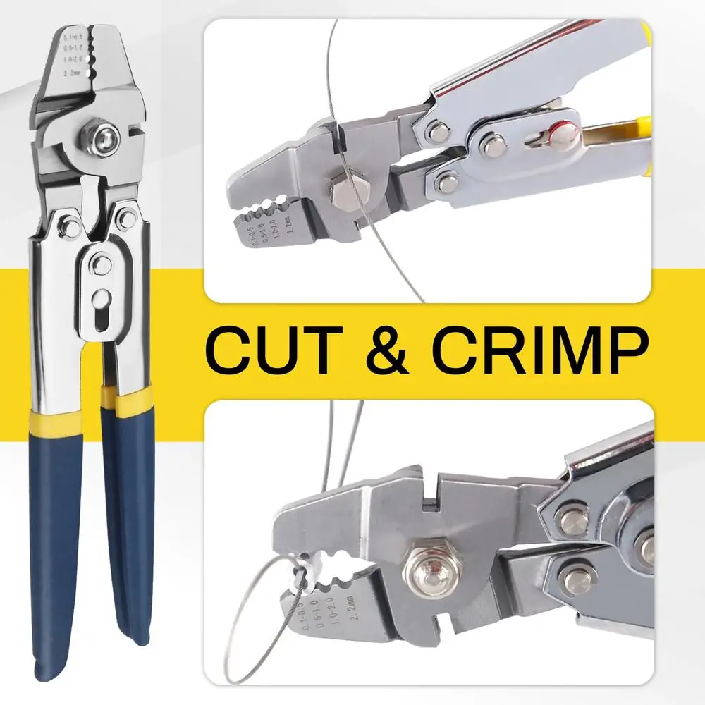 Stainless Steel 400FT Wire Rope Kit with Crimping Tool and 150 Sleeves Strong Aircraft Cable Deck Railing and DIY Projects