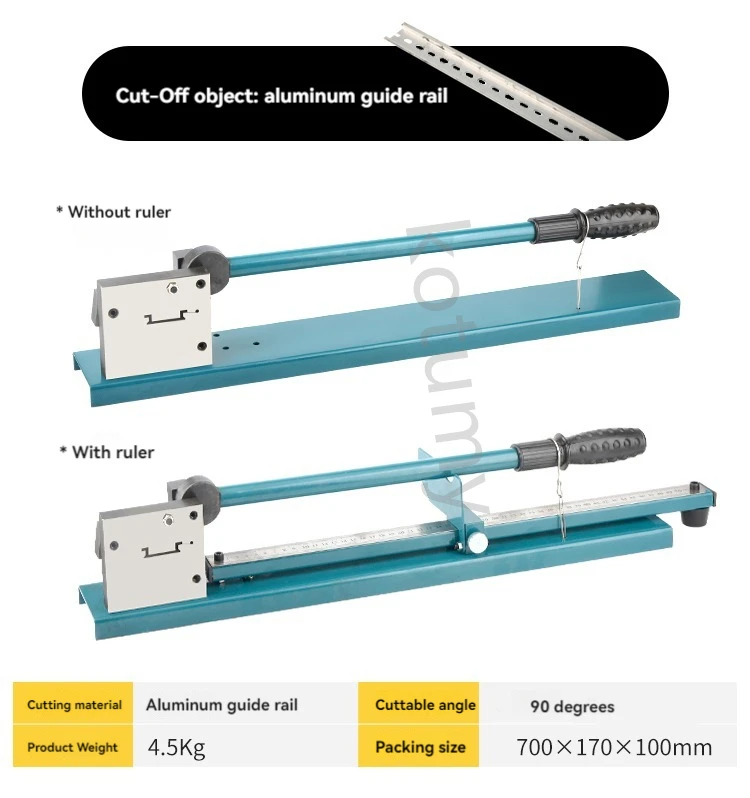 Imagem -05 - Din Rail Cutter com Régua Dc35 Multifuntional Guide Easy Measuring Din Rail Cutting Tool