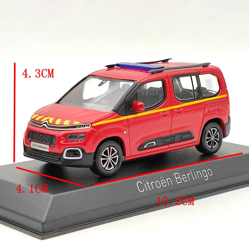 Norev 1/43 2020 Citroen Berlingo POMPIERS FIRE ENGINE Diecast Model Cars Limited Miniature Vehicle Hobby Collection Gifts