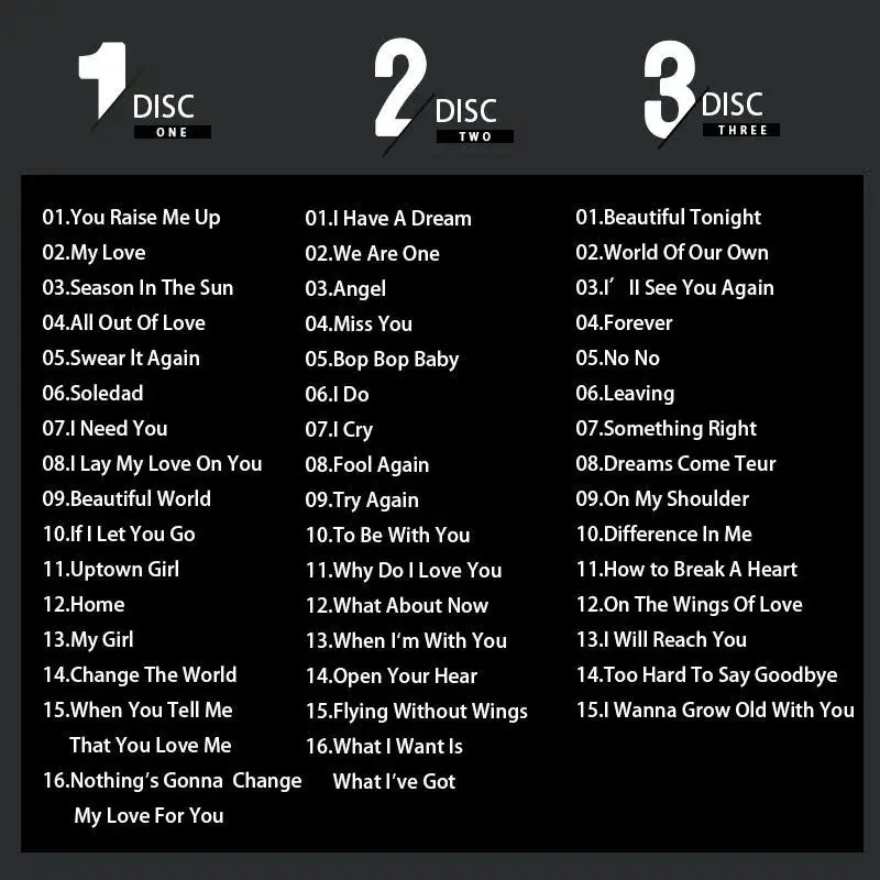 جديد البوب ويست لايف كيان إيجان الموسيقى CD أعظم الزيارات ألبوم أنت رفعني 3 قطعة سجل الموسيقى وكمان سيارة Soundtracks صندوق