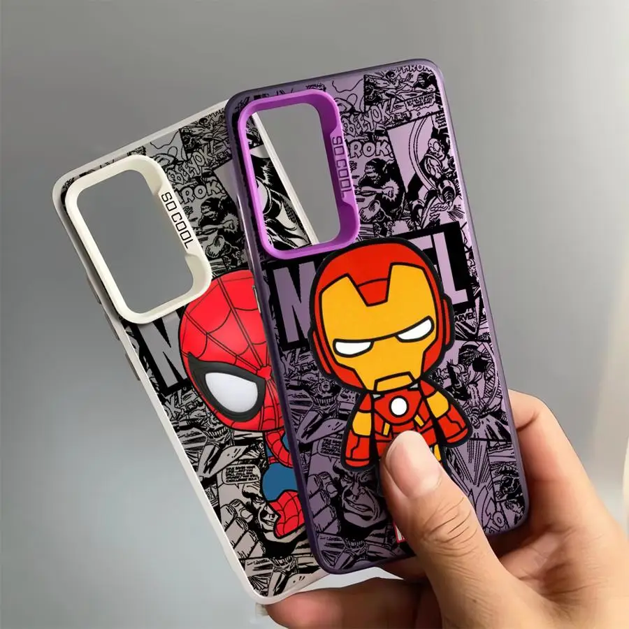 Marvel Ironman Sipiderman Phone case for Samsung Galaxy S20 S21 S22 S23 S24 S25 Plus FE Ultra Funda case