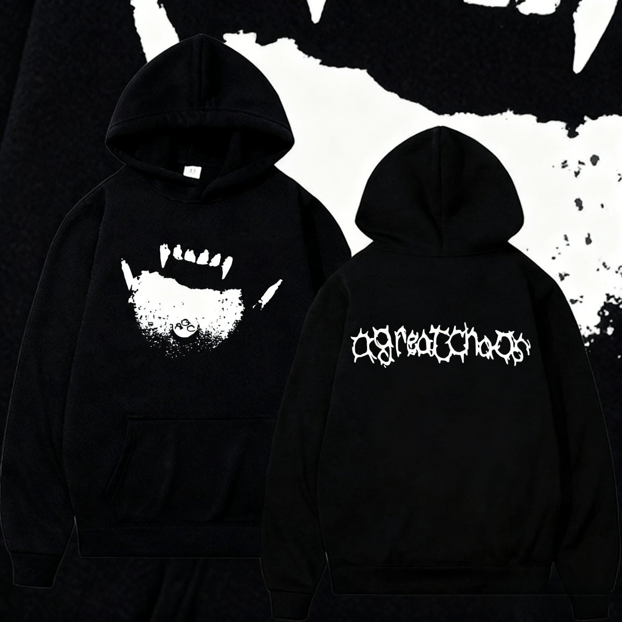 خريف وشتاء 2025 Playboi Carti I AM MUSIC هوديي Opium Ken Carson Narcissist Tour Antagonist Rap Leisure Men فضفاض كبير الحجم #1