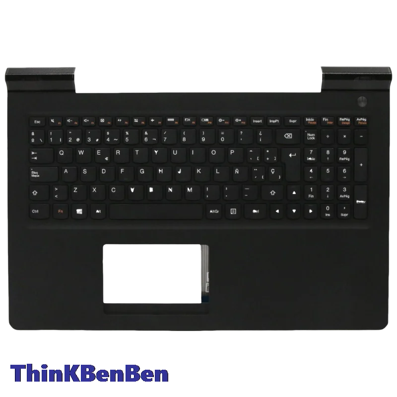 ES Spanish Black Keyboard Upper Case Palmrest Shell Cover For Lenovo Ideapad 700 15 15ISK Legion E520 15 15IKB 5CB0L03497