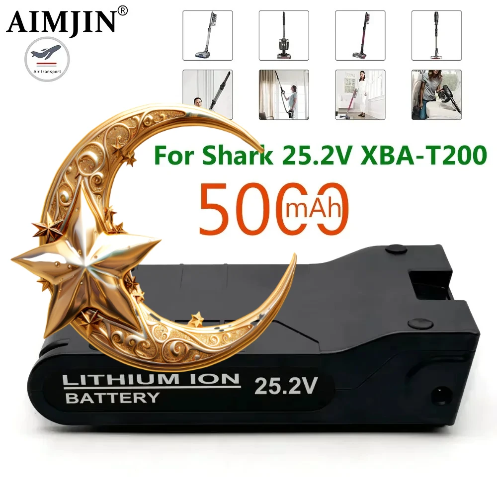 

Lithium Battery 25.2V 5000mAh For Shark S1 S2 S3 S4 S6 S7 S9 IC205 200C 200W XBAT200 Vacuum Cleaner