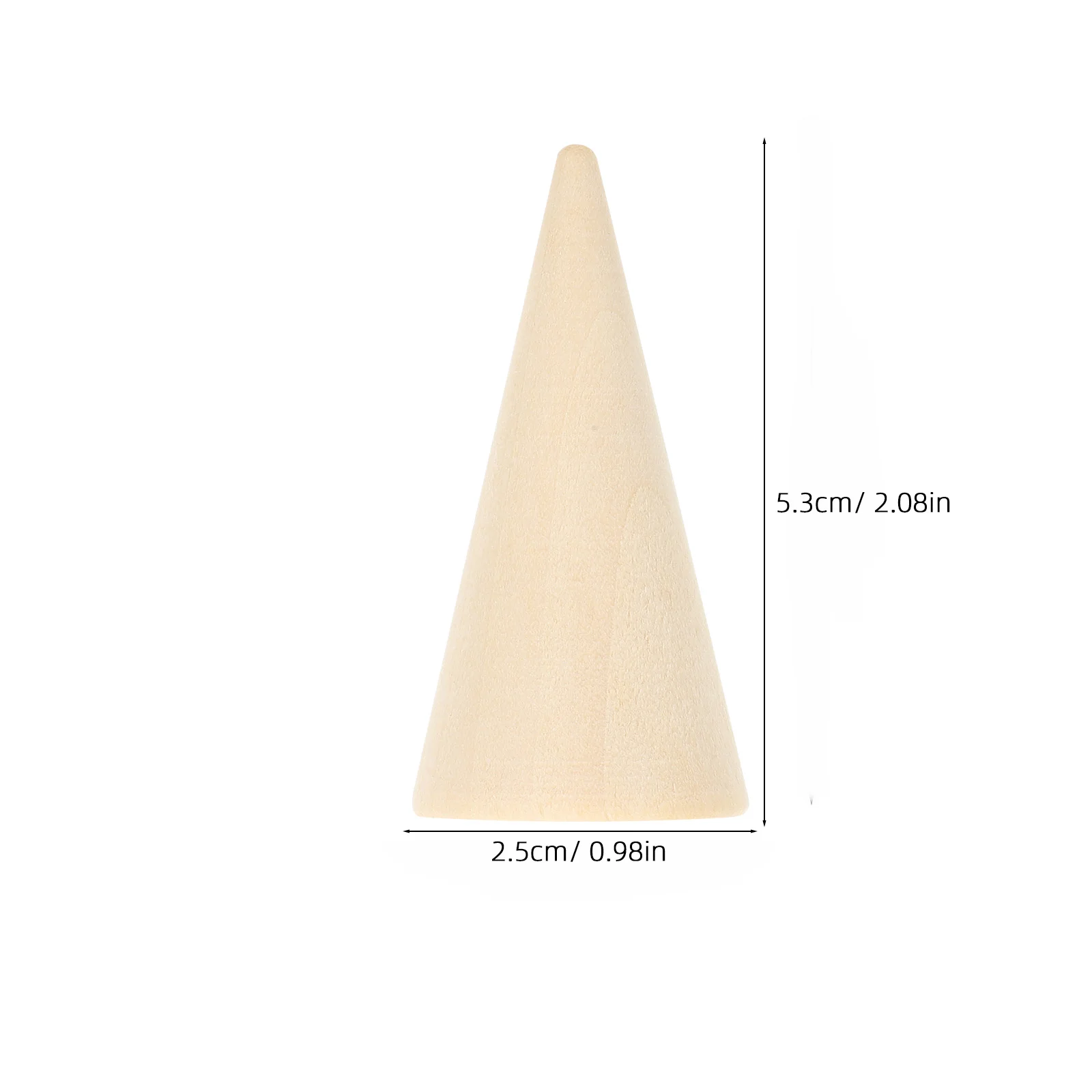 Cone Shaped Treat Bags Ice Cream Molds Wood Ornament Petal Waffle Cones Coffee Wooden Travel