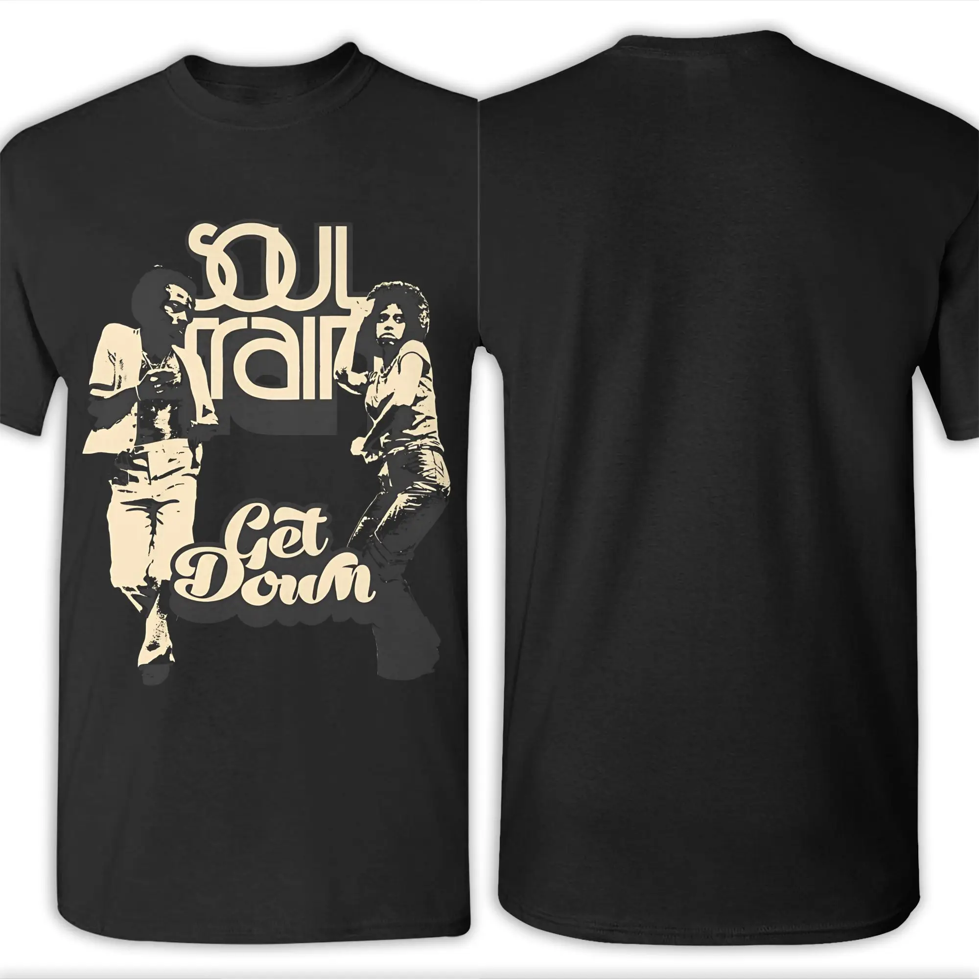 Soul Train Poster Lustiges Grafik-T-Shirt aus 100 % Baumwolle Soul Train Tees Tops für Männer – Detail 6