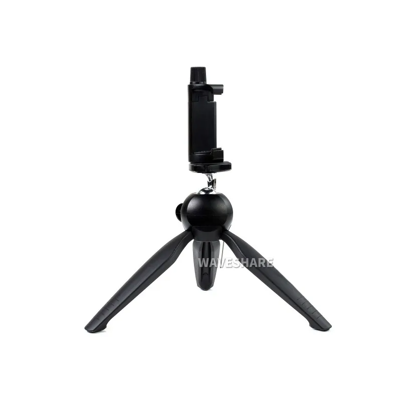 Portable Mini Tripod, 360° Rotation, Ideal For Cameras Like Raspberry Pi HQ Camera, CM-STEREO-VISION-BOARD