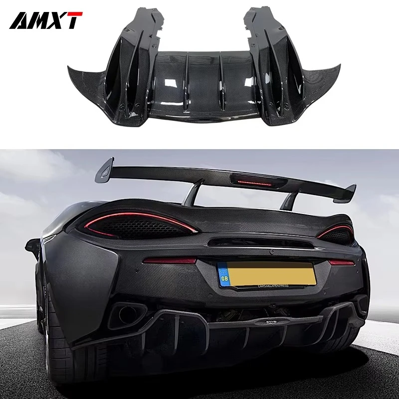 OEM Style Dry Carbon Fiber Bodykit Rear Diffuser Rear Lip for McLaren 570GT/540C/570s