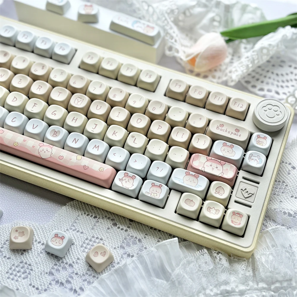 95 Keys MOA Profile Keycap Ancient texts Theme PBT Keycaps For MX Switch Mechanical keyboard Dye Sublimation Yellow Blue key Cap