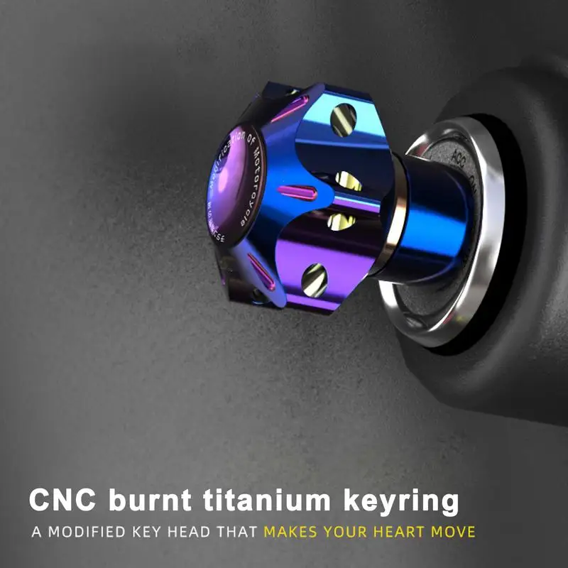 Key Head Sleeve Key Lock Tip Cover Decorative Aluminium Alloy Head Cover Stylish Key Lock Moulding For Car Motorcycle Key