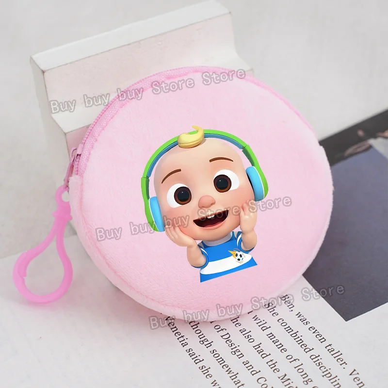 Cocomelons Coin Purse Multifunctional Round Mini Bag Cute Boys Girls Backpack Decoration Keychain Pendant Earphone Storage Pouch