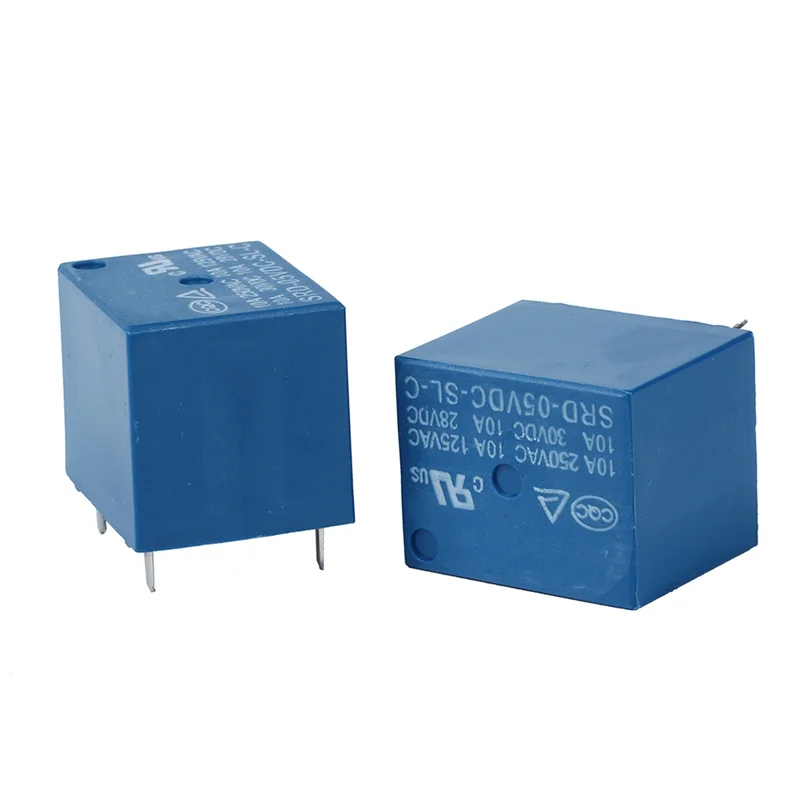 T82C Hot Sale-20 Piece 5V DC Mini Power Relay PCB Type Power Relay