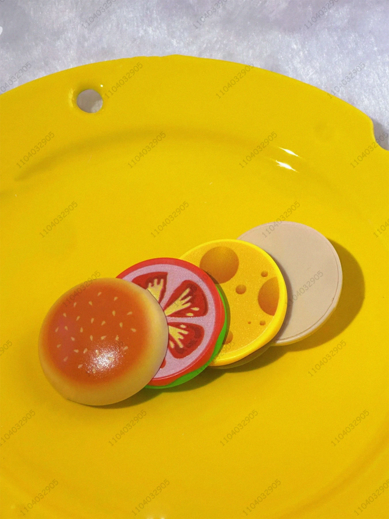 EDC jouet Hamburger Fidget Spinner tdah Burger jouet doigt pointe carte pousser soulagement du Stress son basé Relaxation pour adultes