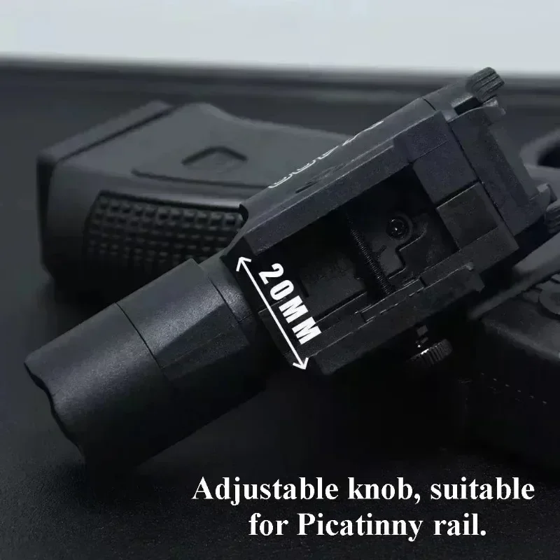 2026 NEW Tactical X400D Compact High Power Green Laser LED Torch Fits 20mm Standard Rail Airsoft Toy Shooting Accessory view 4