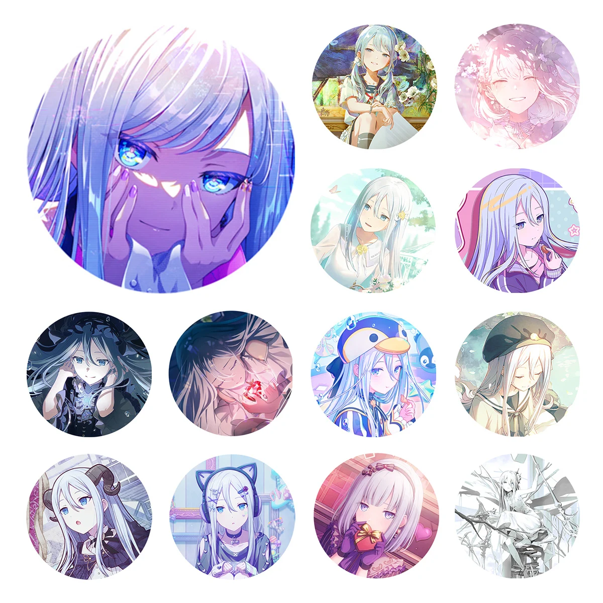 Project SEKAI Anime Yoisaki Kanade 25 Nightcord 20251225 50mm Badge Brooch Pins