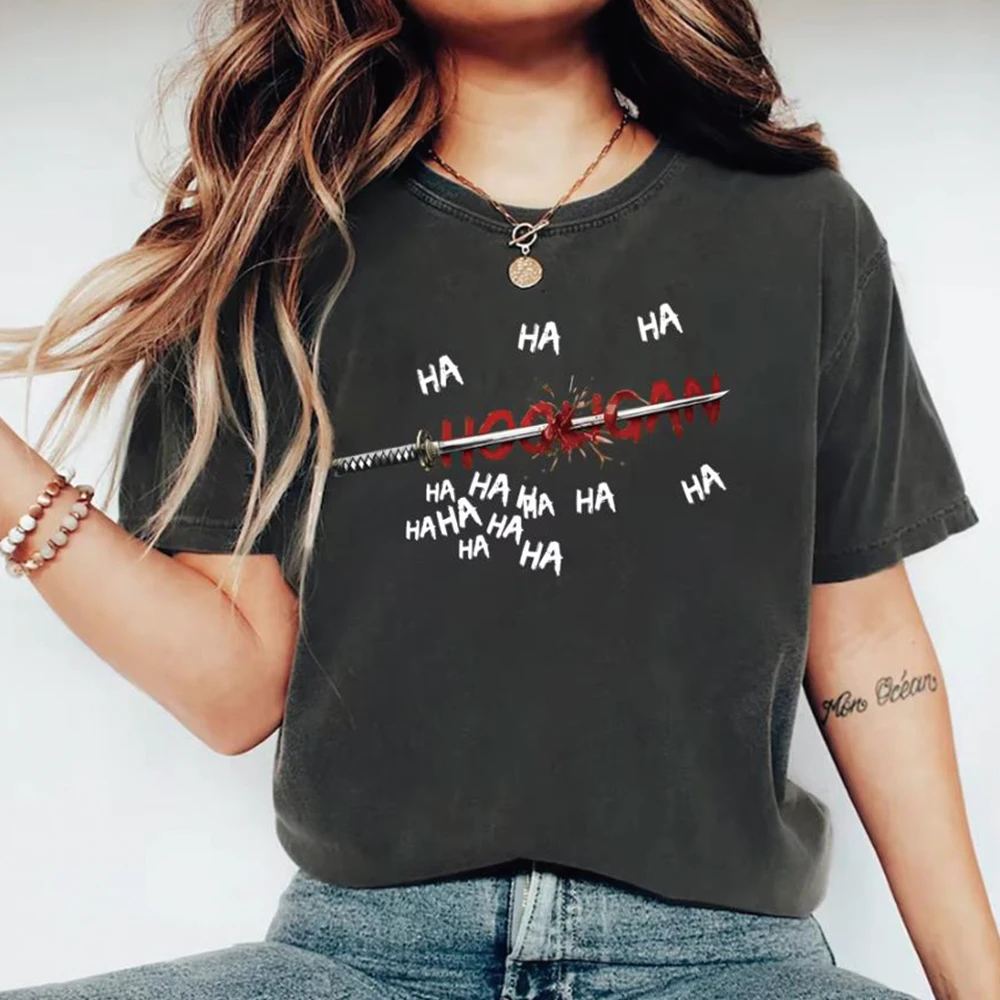 Hooligan Graphic T-Shirt Cute Kpop Gang Shirts Korean Music Lover Tshirt Unisex Tops Cartoon Character Aesthetic Gift for Fans