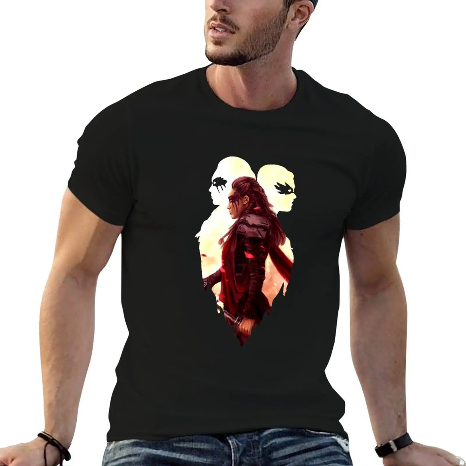 Camiseta gráfica Heda Lexa para homem, camiseta masculina 100% algodão, marca de luxo, camisetas engraçadas, camiseta de algodão