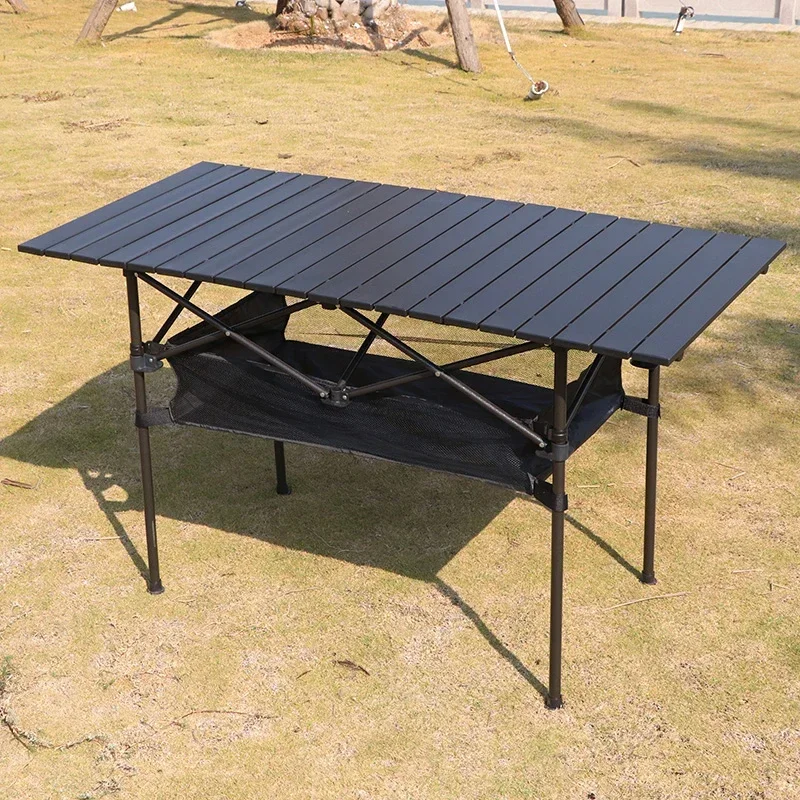 New Outdoor Portable Folding Table, Super Light Lifting Stall, Simple Table, Aluminum Alloy Barbecue Camping, Egg Rol