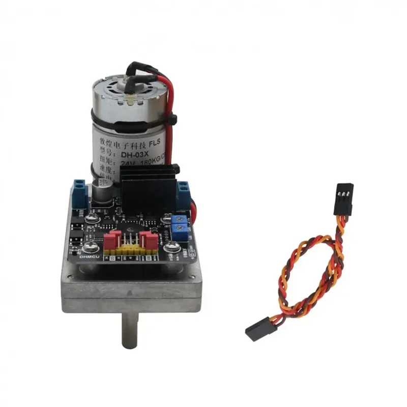 DH-03X 180KG/CM Steering Gear with D Shaft Potentiometer Feedback DC12-24V For RC Robot Arm 62608