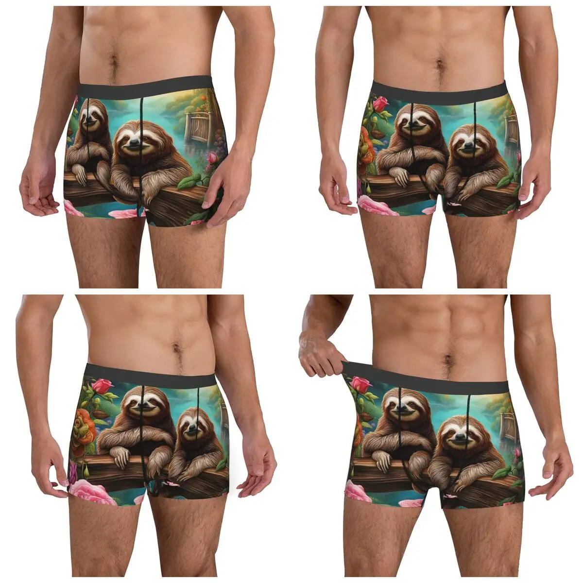 الملاكم السروال السراويل جميل الكسل طباعة سراويل الرجال ملابس داخلية جيدة التهوية ل أوم رجل صديقها هدية