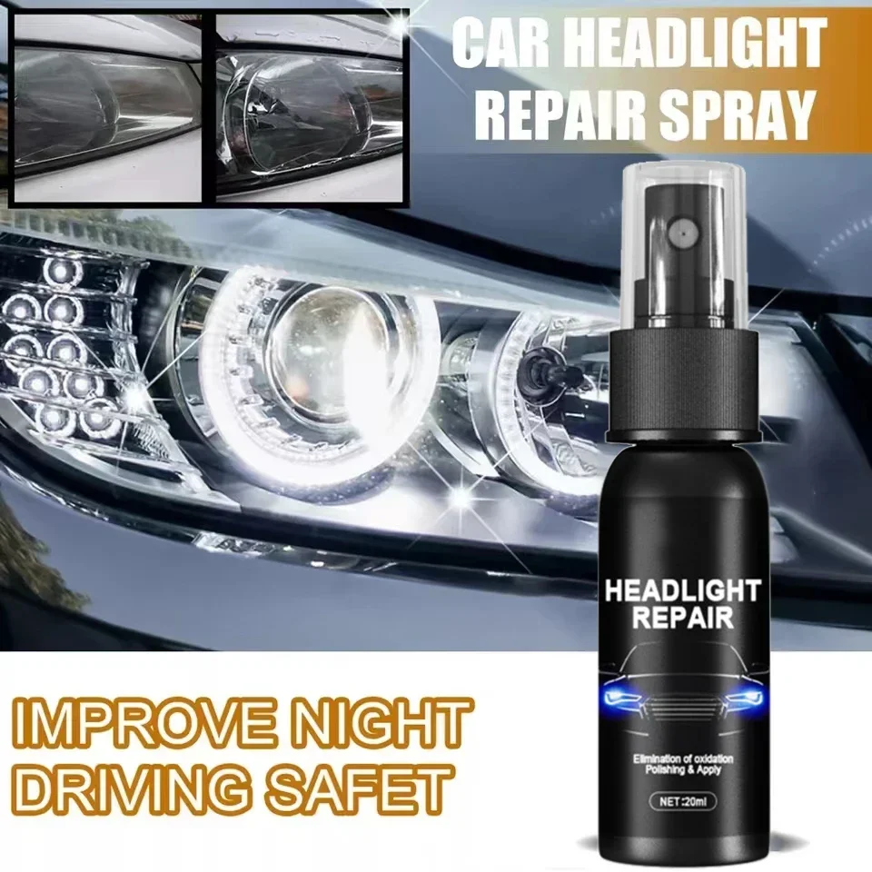 Headlight Restorer Lamp Renovation Agent Polishing Kit Repair Yellowed Oxidized Cracked Blurried Light Scratched Car Care Liquid