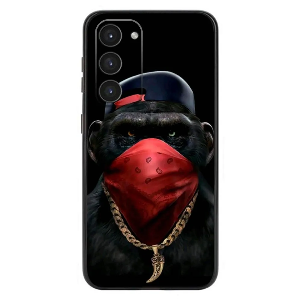 Orangutan Outfit Phone Case For Samsung Galaxy A20,A21s,A22,A31,A32,A52,A53,A72,73,A80,A91 Soft Liquid Silicone Black Cover