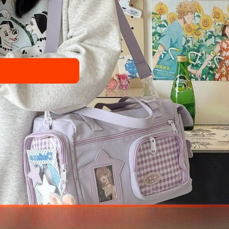 

2025 New Women's Large Capaci Commuter Tote Bag Single oulder Slant Cross Bag Simple Sle Student Handbag Ox Cloth