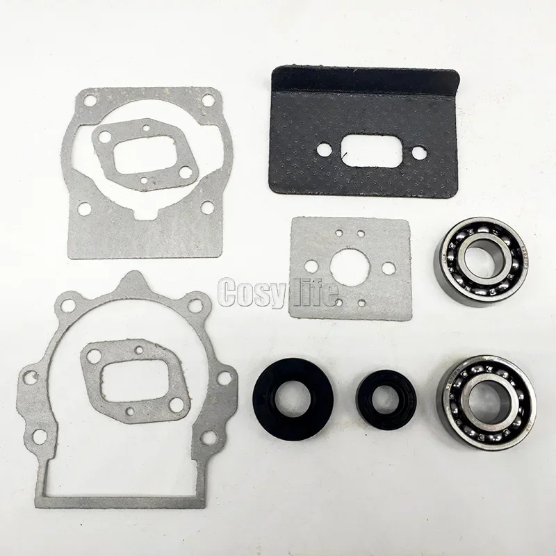 Complete Gaskets Crankshaft Oil Seal Grooved ball Bearing For 40-5 CG430 CG520 43cc 47cc 49cc Trimmer Brushcutter Spare Part